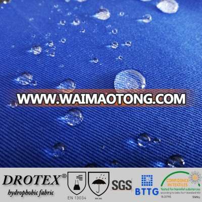 T/C 245gsm 2/1 twill Teflon treated oil resistant water repellent hydrophobic fabric